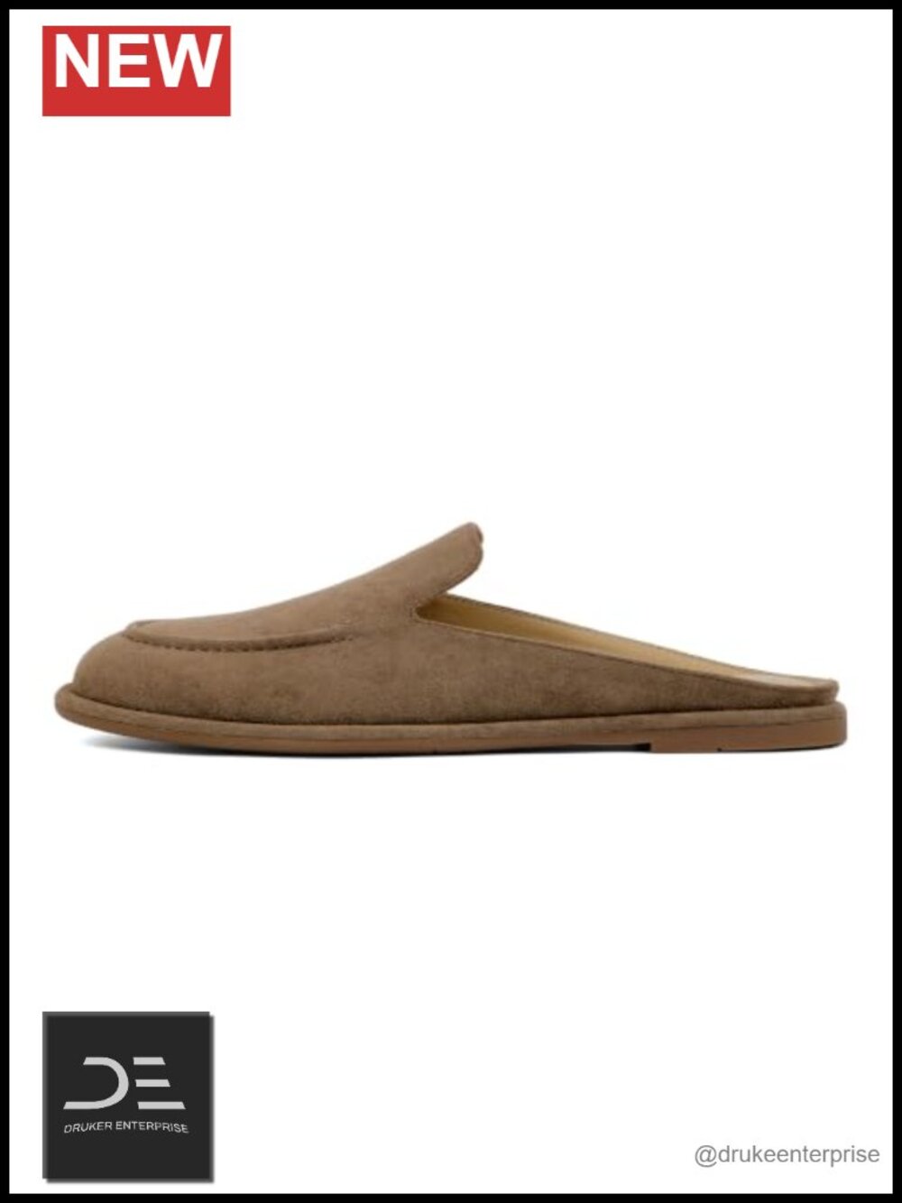 Faux Leather Slip On Mules Loafers for Women Low Heel Comfort